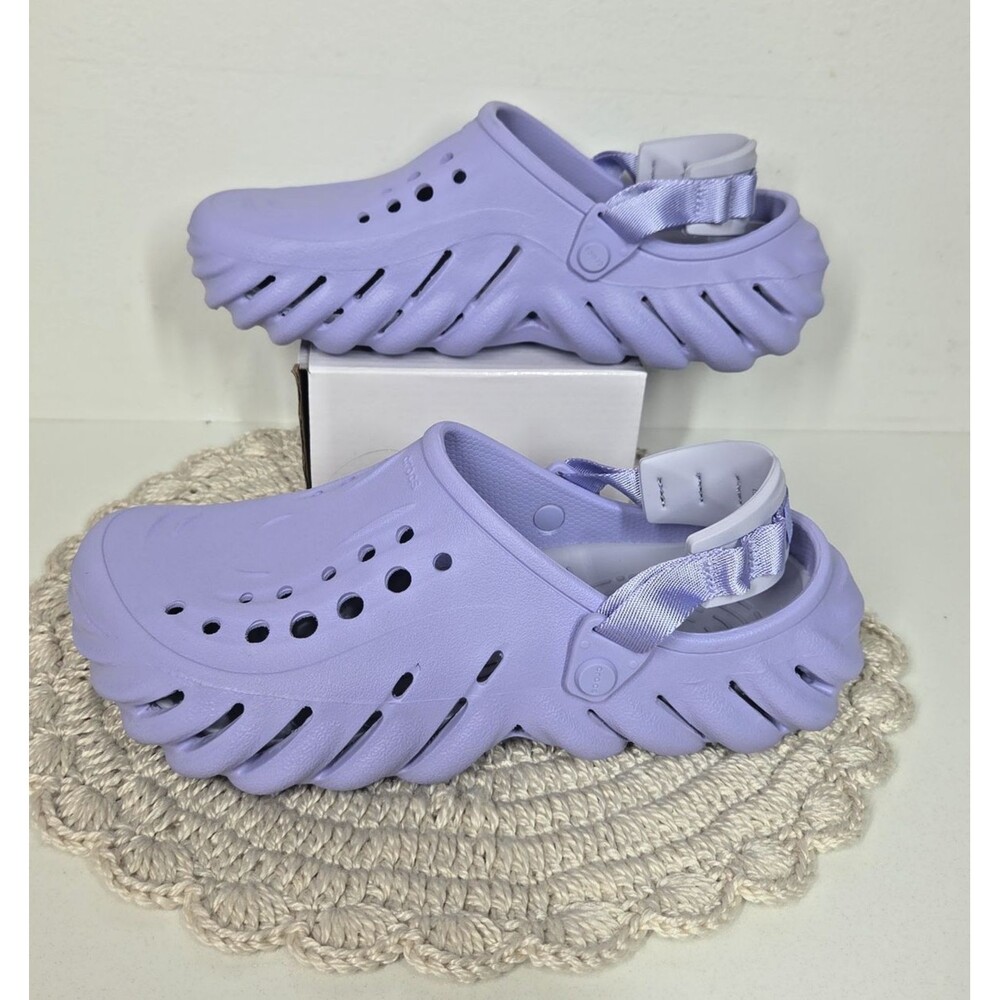 NEW CROCS ECHO CLOG WOMAN 10 MEN 8 Lavender COMFORT WATER RESISTANT LIGHTWEIGHT - Picture 8 of 15